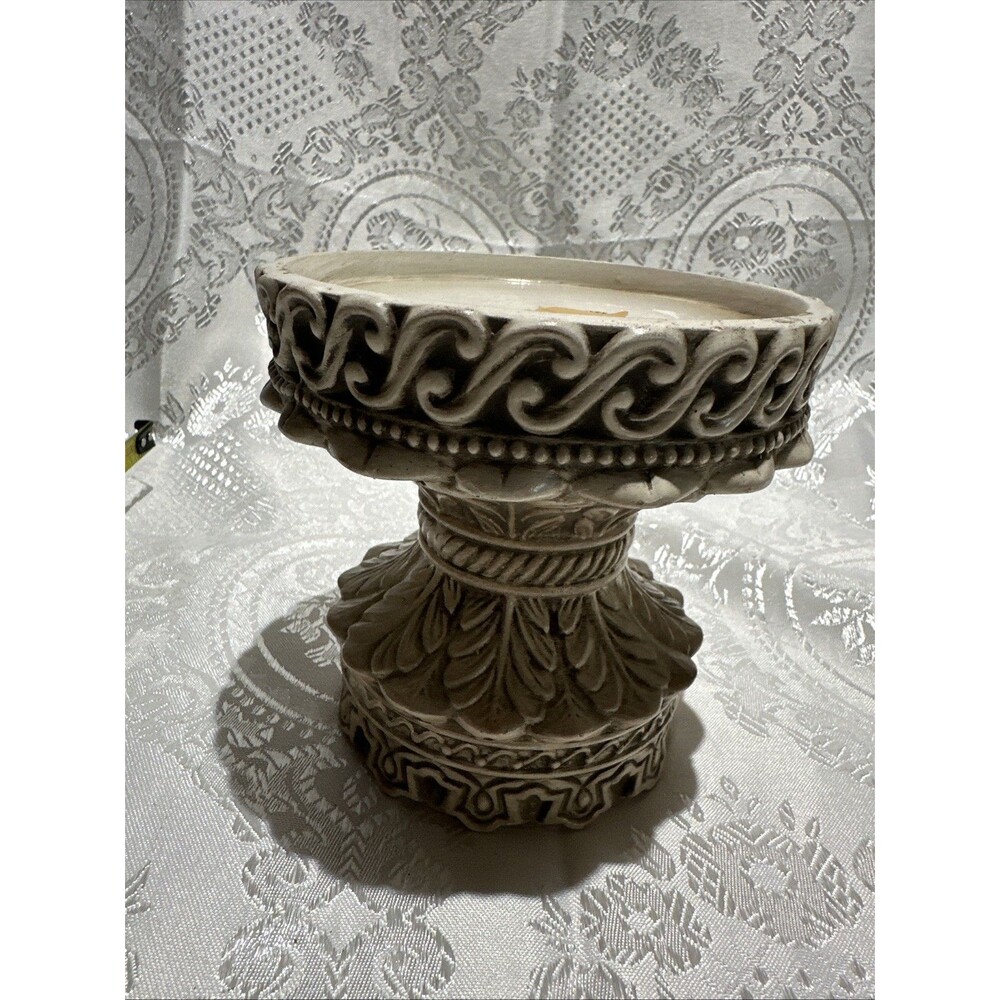 Vintage Wolin Japan Candle Pillar Holder Ceramic